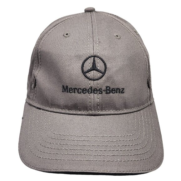 Mercedes-Benz Gray Adjustable Strap Baseball Cap Hat - Picture 1 of 15